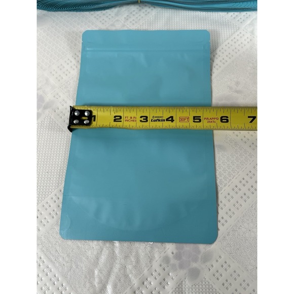 Fireky Blue Proof Bags 100pk 5.5" X8.6"Food Storage Resealable Bags - Picture 3 of 9